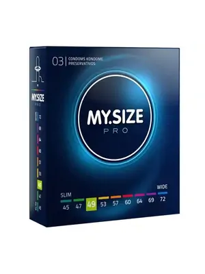 Extra malé kondómy - My.Size Pro kondómy 49mm 3ks - D-228861