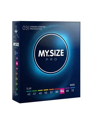 Extra veľké kondómy - My.Size Pro kondómy 64mm 3ks - D-228873