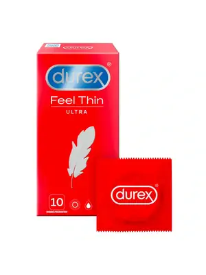 Ultra jemné a tenké kondómy - Durex Feel Thin Ultra kondómy 10 ks - 5997321773421