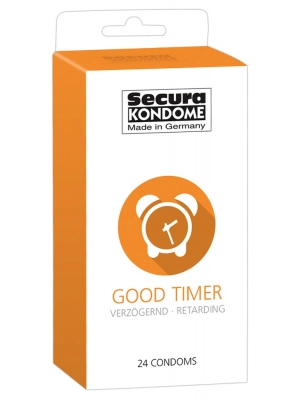 Kondómy predlžujúce styk - Secura kondómy Good Timer 24 ks - 4162740000