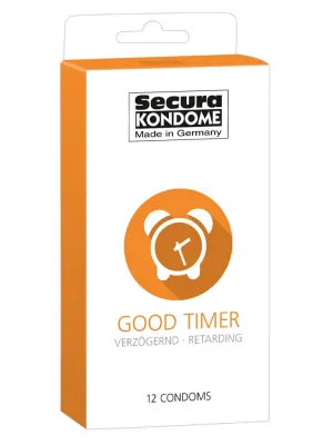 Kondómy predlžujúce styk - Secura kondómy Good Timer 12 ks - 4162660000