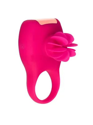 Erekčné krúžky vibračné - GLAMFIT Erekčný krúžok so stimulátorom klitorisu - ružový - E28792