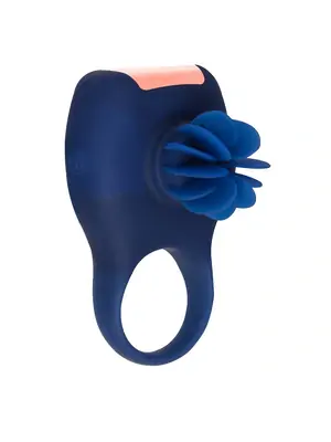 Erekčné krúžky vibračné - GLAMFIT Erekčný krúžok so stimulátorom klitorisu - modrý - E28791