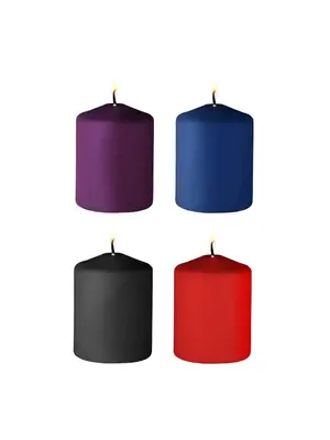 Sviečky - OUCH! SM sviečky s vôňou 4 ks - mix farieb - shmOU567MIX