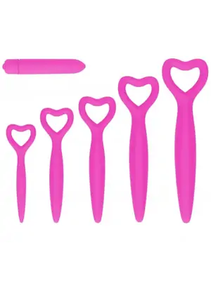 Vaginálne dilatátory - OUCH! set dilatátorov na trénovanie svalov pri vaginizme 5 ks - shmOU485PNK