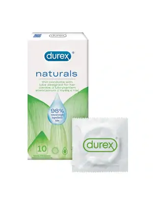 Špeciálne kondómy - Durex Naturals kondómy 10 ks - 5900627095692