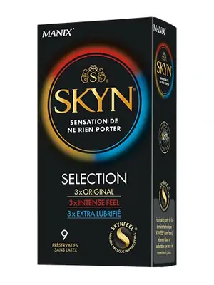 Kondómy bez latexu - SKYN kondómy Selection 9 ks - 3532281659501