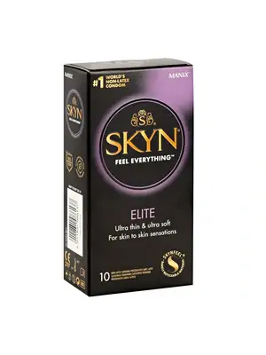 Kondómy bez latexu - SKYN kondómy Elite 10 ks - 5011831089763