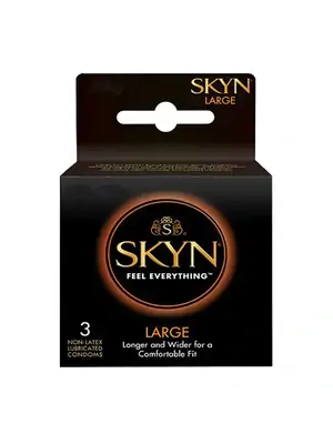 Kondómy bez latexu - SKYN kondómy Large 3 ks - 5011831087226
