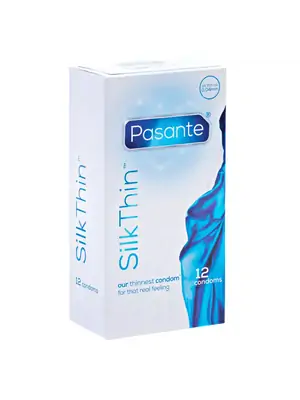 Ultra jemné a tenké kondómy - Pasante kondómy Silk Thin 12 ks - pasanteSilkThin-12ks