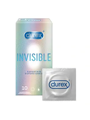 Ultra jemné a tenké kondómy - Durex Invisible kondómy 10 ks - 5900627071252