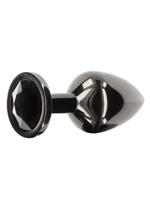 Análne šperky - Taboom Análny kolík s kamienkom M - čierny - s17117