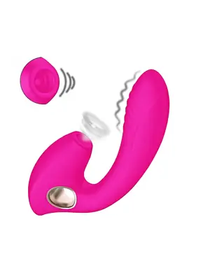 Tlakové stimulátory na klitoris - BASIC X Alyssa stimulátor klitorisu a vibrátor 2v1 ružový - BSC00349pnk