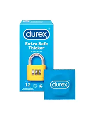 Extra bezpečné a zosilnené kondómy - Durex Extra Safe kondómy 12 ks - 5010232964600