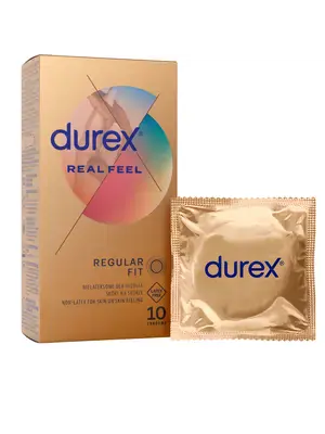 Kondómy bez latexu - Durex Real Feel kondómy 10 ks - 5052197024128