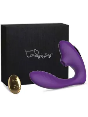 Tlakové stimulátory na klitoris - Tracy´s Dog Pro 2 vibrátor na bod G a klitoris s diaľkovým ovládaním - 6972725980704