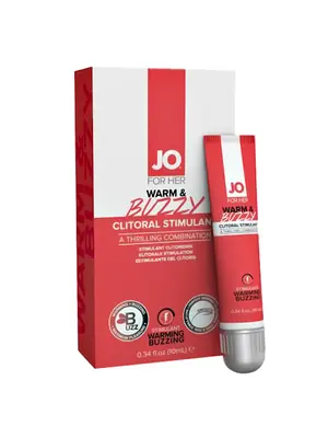 Stimulácia klitorisu a vagíny - JO For her Warm and Buzzy sérum na stimuláciu klitorisu 10 ml - E25111