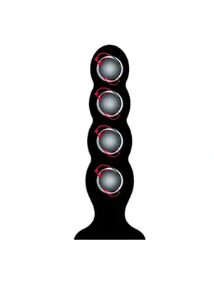 Nevibračné análne kolíky - BASIC X Quinn FourBall dildo s rotačnými guličkami vo vnútri - BSC00397-XL