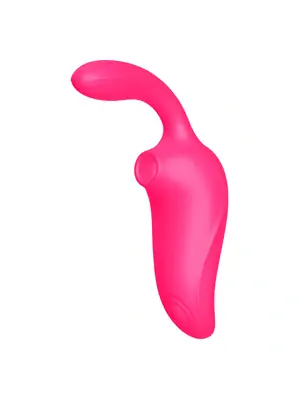 Tlakové stimulátory na klitoris - BASIC X Athena podtlakový stimulátor s vibráciami a poklepom ružový - BSC00378pnk-dark