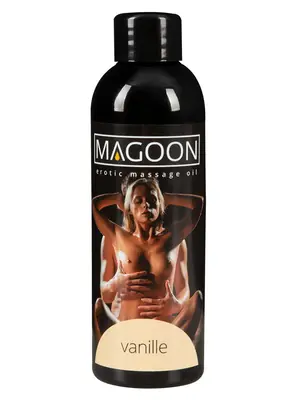 Masážne oleje - MAGOON Masážny olej s vôňou vanilky 100 ml - 6221920000