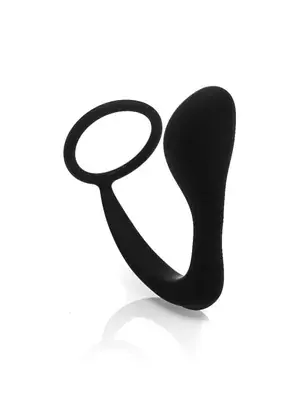 Nevibračné análne kolíky - ZENN Anální kolík s erekčným krúžkom 2 v 1 - zn210105