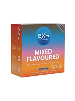 Kondómy s príchuťou - EXS Mixed Flavours pack Kondómy 48 ks - shm48EXSMIXFLAV