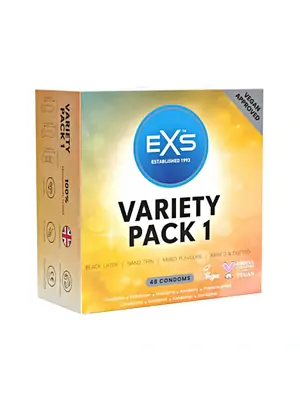 Akčné a darčekové sady kondómov - EXS Variety pack 1 Kondómy 48 ks - shm48EXSVP1