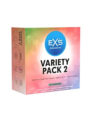 Akčné a darčekové sady kondómov - EXS Variety pack 2 Kondómy 48 ks - shm48EXSVP2