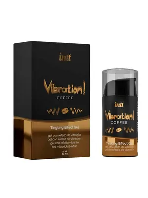 Stimulácia klitorisu a vagíny - intt Vibration! Tingling effect gel - Coffee flavor 15 ml - 5600304015547