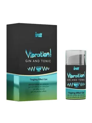 Stimulácia klitorisu a vagíny - intt Vibration! Tingling effect gel - Gin and tonic 15 ml - 5600304015493