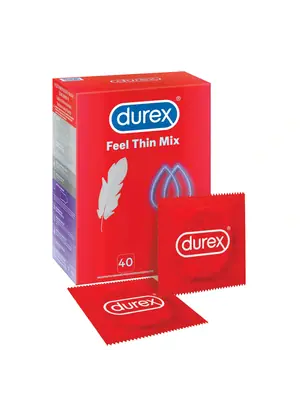Ultra jemné a tenké kondómy - DUREX Feel Thin MIX kondómy 40 ks - 5900627097221