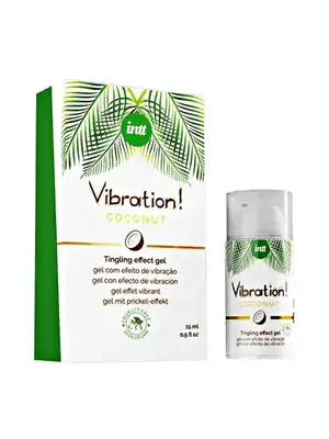 Stimulácia klitorisu a vagíny - intt Vibration! Tingling effect gél - Coconut 15 ml - 5600692473905