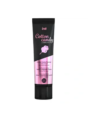 Lubrikačné gély s príchuťou alebo vôňou - intt Cotton Candy Lubrikačný gél 100 ml - 5600304015455