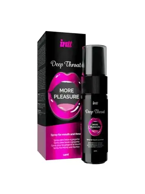 Lubrikační gely pro orální sex - intt Oral sex spray deep throat 12 ml - 5600304015578