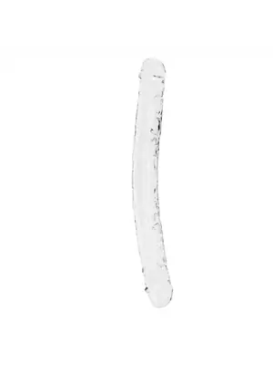 Obojstranné dildá, dvojité - Realrock Obojstranné dildo 34 cm - transparentné - REA159TRA1