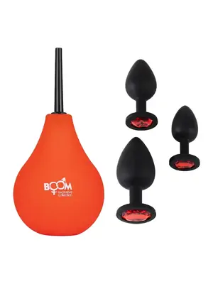 Análne sprchy a klystíry - BOOM Anal Kit 4IN1 - BOM00177