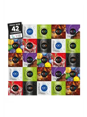 Veľké balenia kondómov - EXS Variety Pack 1 Kondoómy 42 ks - shm42EXSVP1