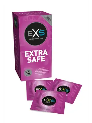 Extra bezpečné a zosilnené kondómy - EXS Extra Safe Kondómy 12 ks - shm12EXSEXTRASA