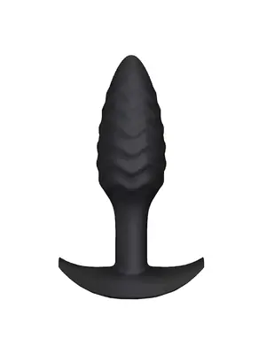 Nevibračné análne kolíky - Wavy plug Análny kolík - čierny - rmb5281
