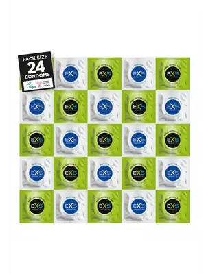 Akčné a darčekové sady kondómov - EXS Sensation Pack Kondómy 24 ks - shm24EXSSENS