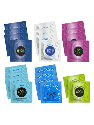 Akčné a darčekové sady kondómov - EXS kodnomy Testovacia sada č.5 - 22 ks - 8594072769368