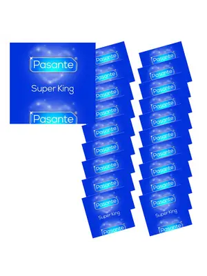 Extra veľké kondómy - Pasante súprava Super King size 69 mm - 20 ks - 8594072769412