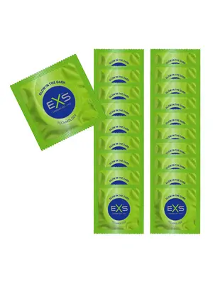 Svietiace kondómy - EXS Glow kondómy 20 ks - 8594072769474
