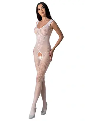 Bodystocking a catsuit - Passion bodystoking BS098 biely - BS098white