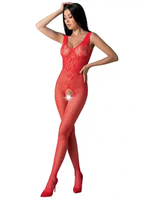 Bodystocking a catsuit - Passion bodystoking BS098 červený - BS098red