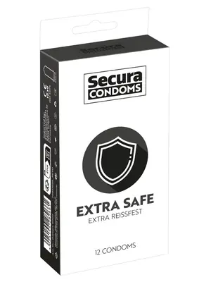Extra bezpečné a zosilnené kondómy - Secura kondómy Extra Safe 12 ks - 4166140000