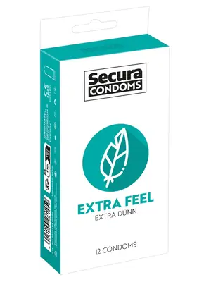 Ultra jemné a tenké kondómy - Secura kondómy Extra Feel 12 ks - 4164950000