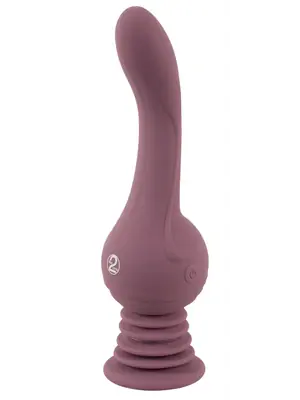 Vibrátory na G-bod - Turbo shaker G-spot vibrátor s odpruženou prísavkou - 5586130000