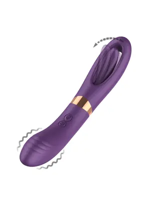 Vibrátory na G-bod - BASIC X Lisa obojstranný vibrátor fialový - BSC00448pur