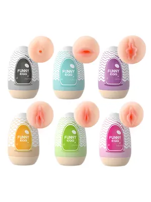Darčekové sady - BASIC X Funny Egg sada masturbátorov 6 ks - BSC00466